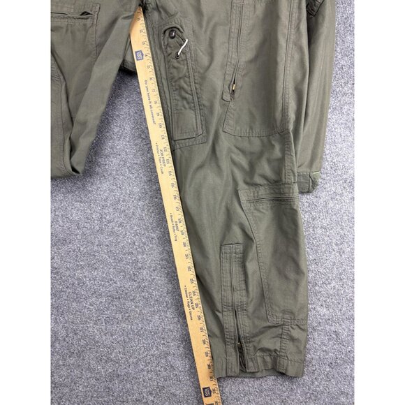 DJ Manufacturing Flight Suit Coveralls Mens 44L Green Flyers Fire Resistant - Picture 8 of 10
